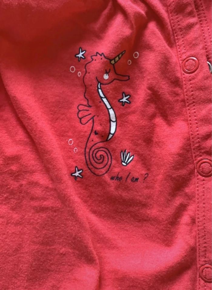 👉 Barboteuse bébé fille 6 mois – Kiabi – été corail - photo numéro 3