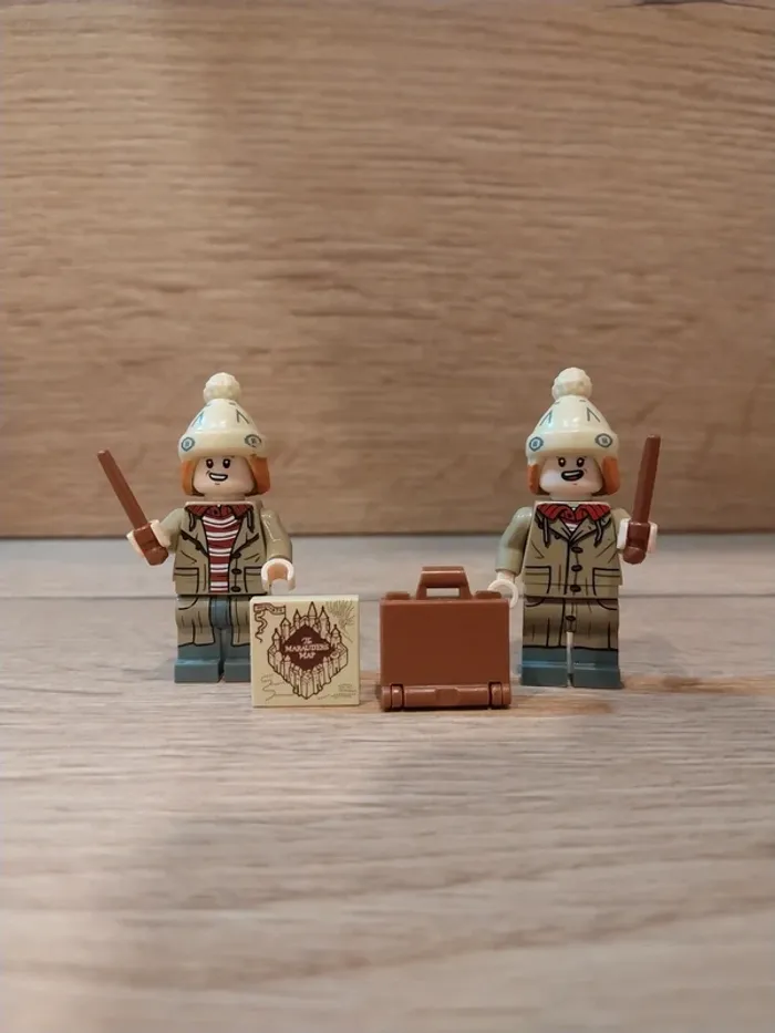 Figurines type lego 2 frères Weasley Harry Potter