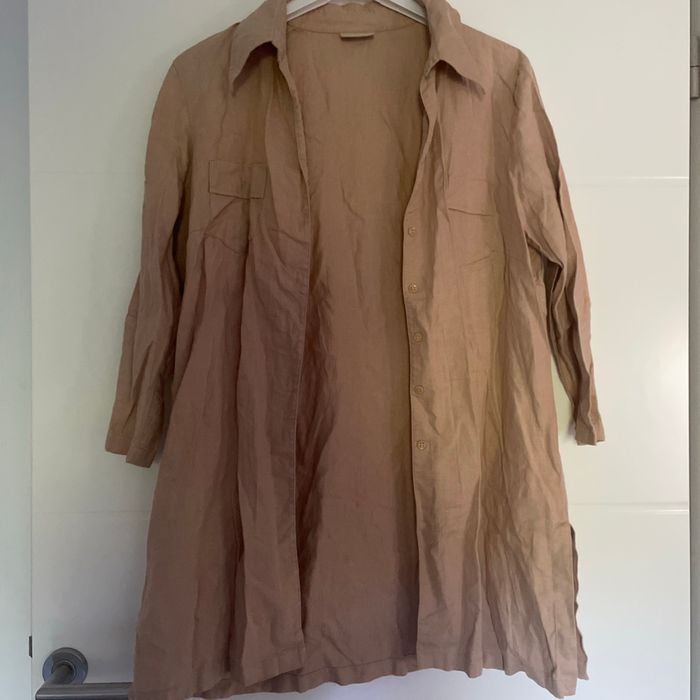 Chemise longue en lin
