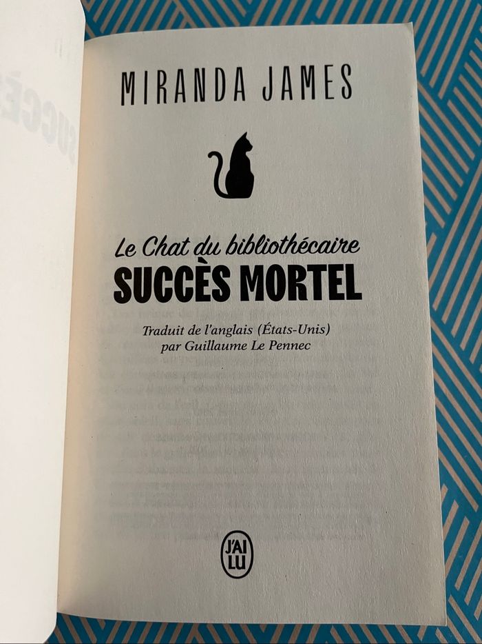 Le chat du bibliothécaire Succès mortel de Miranda James - photo numéro 4
