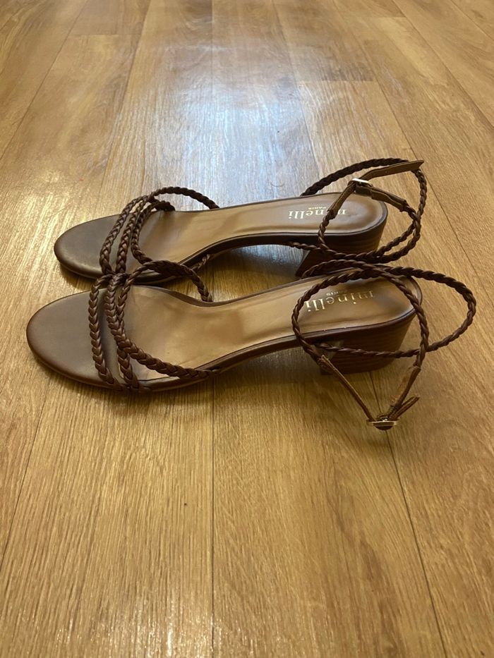 Sandales en cuir femme 38 - photo numéro 6