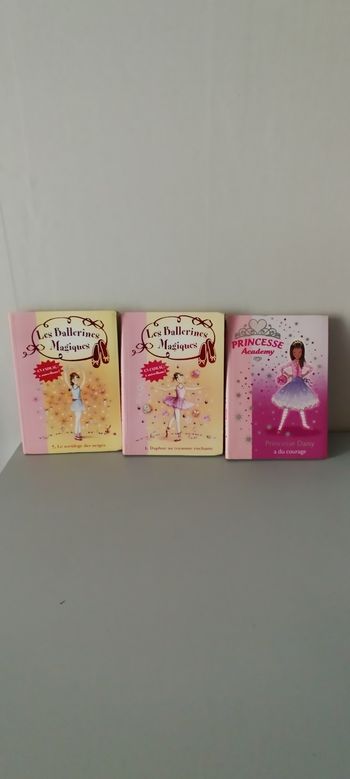 Lot de 3 livres bibliothèque Rose