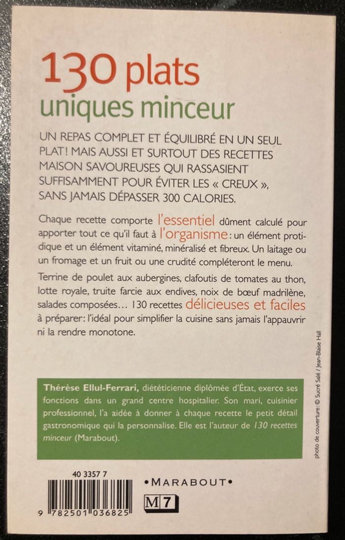 130 plats uniques minceur - photo numéro 2