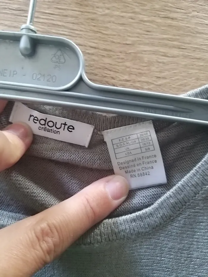 Robe longue grise taille 38/40 - photo numéro 4