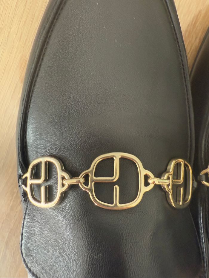 Mocassins en cuir noir Claudie Pierlot - photo numéro 4
