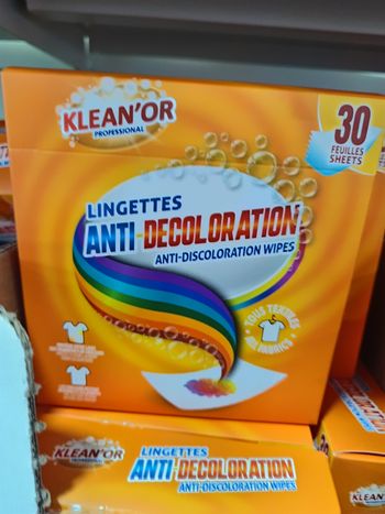 Lingette anti décoloration