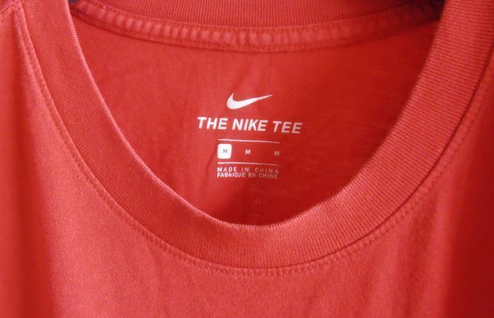 T-shirt rouge homme, Nike Air, taille M, 100% coton - photo numéro 7