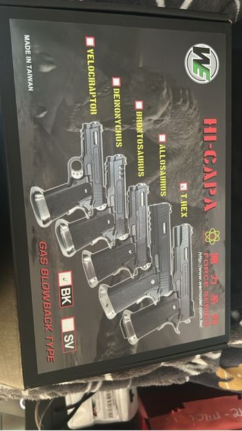 Réplique airsoft WE hi capa gforce t-rex