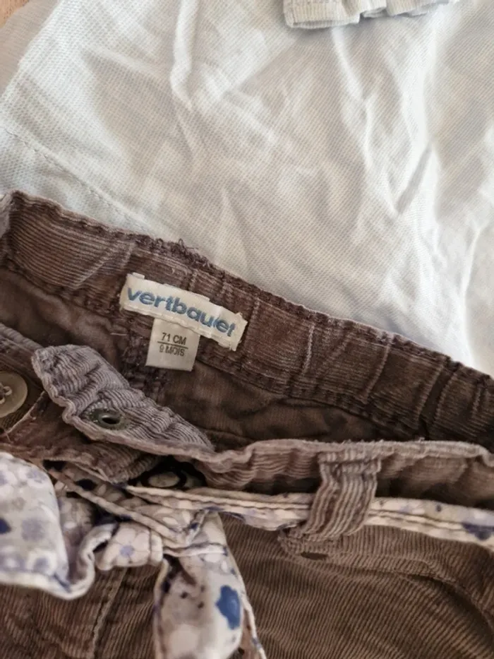 Ensemble blouse gilet et short vertbaudet bébé fille 9 mois - photo numéro 2