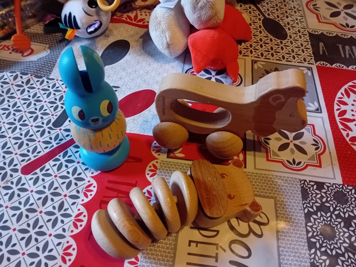 Lot 3Jouets  bois