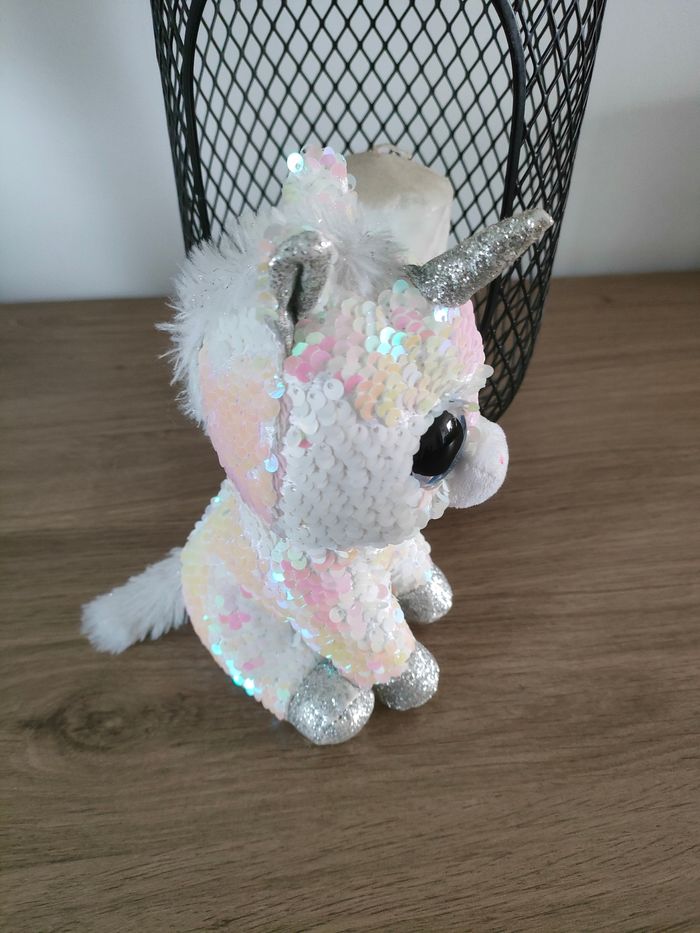 Peluche Ty licorne 🦄 sequins - photo numéro 3