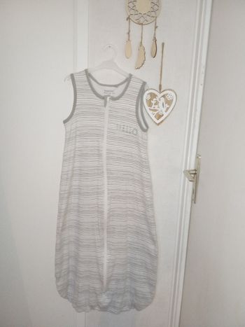 Turbulette gigoteuse gris rayure blanc, Tog 2, lupilu 110 cm de 18 à 36 mois, 3 ans