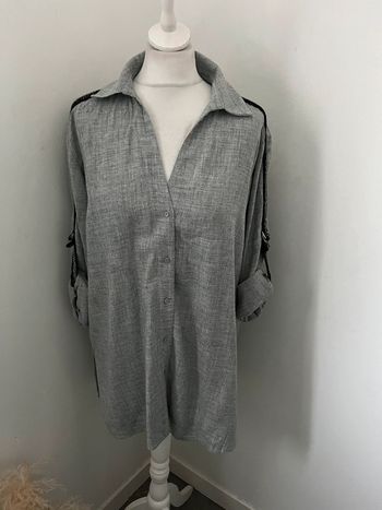 Chemise grise Zara S comme neuve