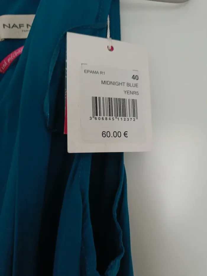 Robe Naf Naf bleu turquoise 40 - photo numéro 4