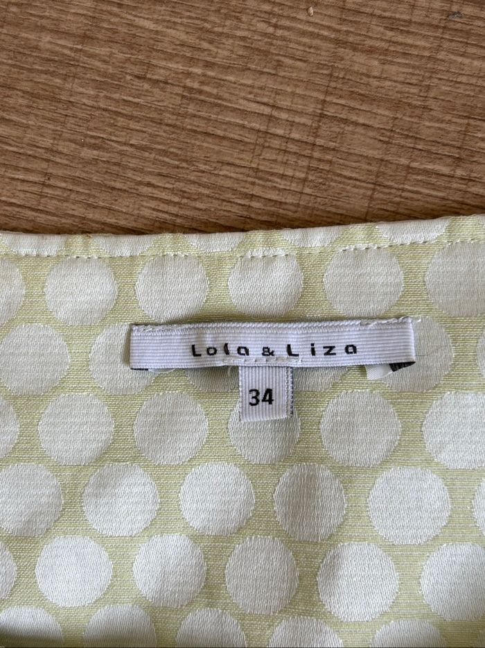Robe blanche et jaune sans manches LolaLiza taille française 36 bon état - photo numéro 9