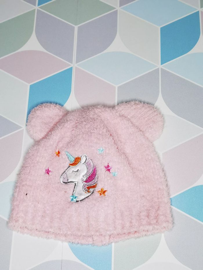 D3122 - bonnet fille 0/6 mois