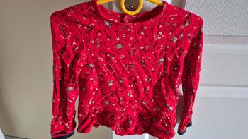 Blouse rouge Ikks 4ans