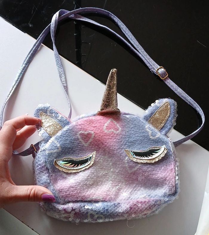 Sac bandoulière enfant licorne - photo numéro 3