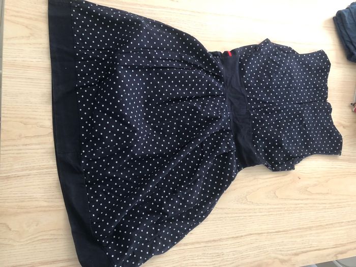 Robe marine à pois blancs - photo numéro 2