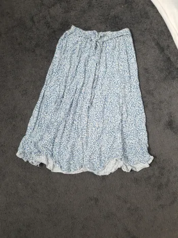 Jupe bleu à Marguerite