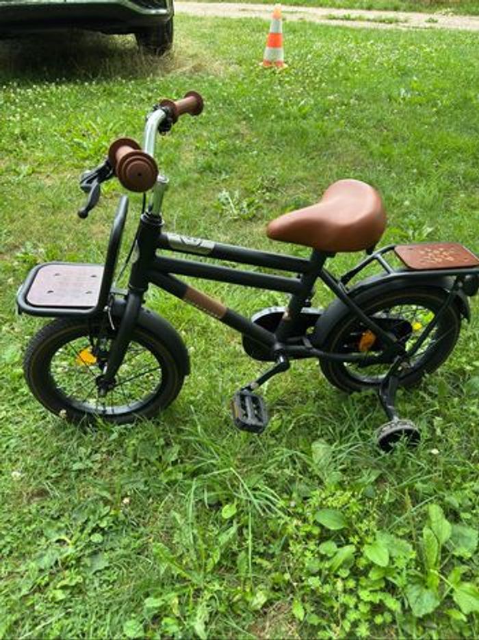 Vélo enfant SuperSuper Cooper Bamboo - 14 pouces - Noir Mat - photo numéro 2