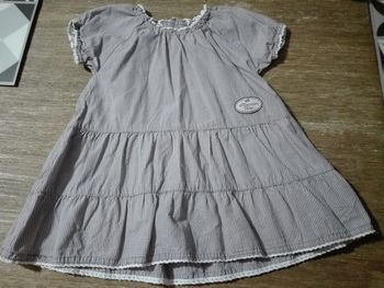 Robe bébé fille 9 mois Vichy violet sergent major