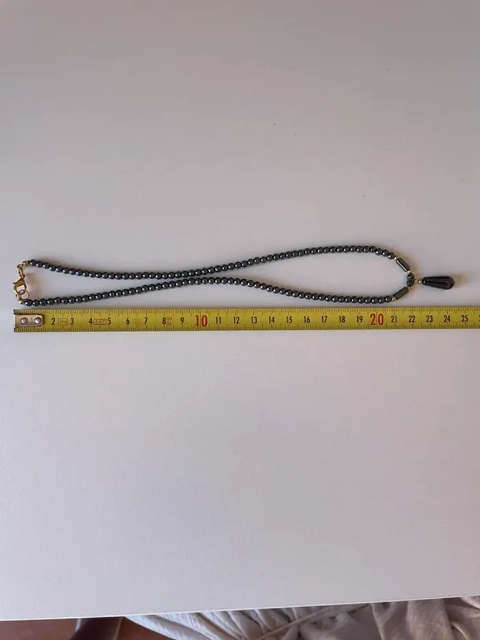 Collier hématite Goutte d’eau - photo numéro 5