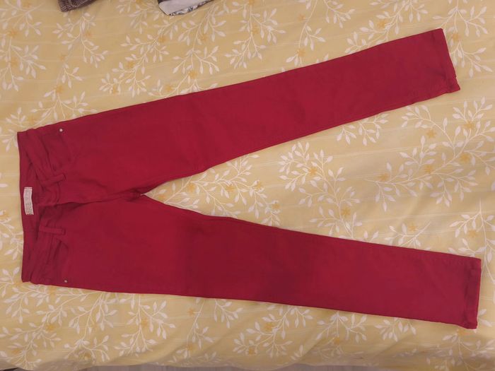 Pantalon Zara Z1975 Femme Taille 36 Rouge