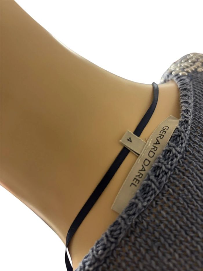 Pull Gérard Darel Femme - Col V - Maille Bleue - Taille M - photo numéro 9
