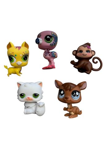 Lot de 5 figurines Littlest PetShop Hasbro