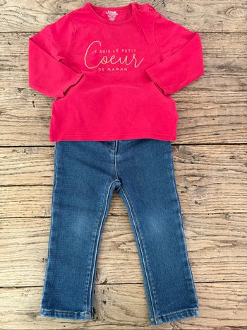 Ensemble bébé fille 24 mois