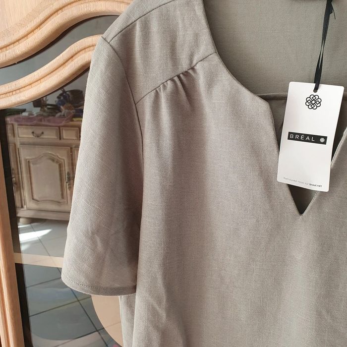 Magnifique haut vert sauge taille 3 Breal - photo numéro 3