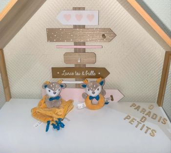 Doudou cerf renne biche dodo d'amour 