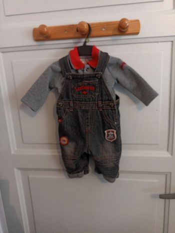 Ensemble salopette pull 3mois