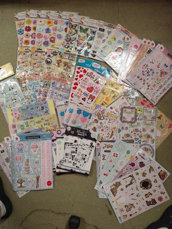 Gros lot de stickers scrapbooking