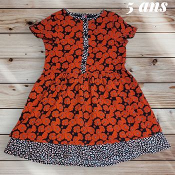 🌺 Robe fleurie Orchestra – Taille 5 ans 🌺