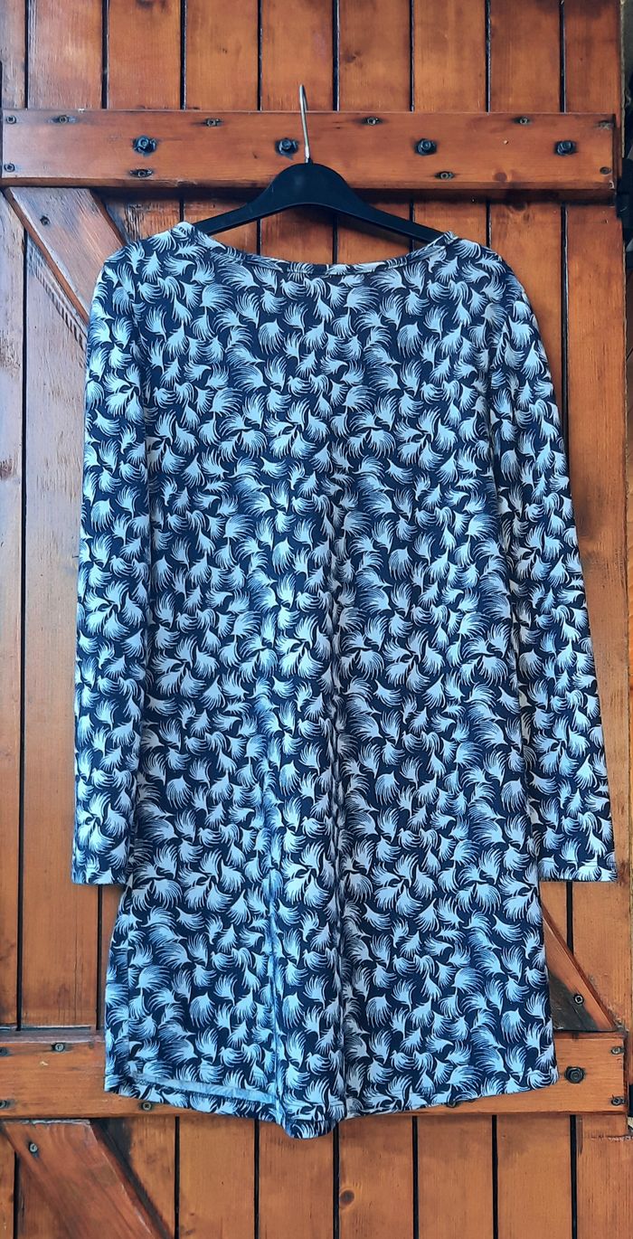 Tunique bleue et blanche, taille 38/M - photo numéro 4