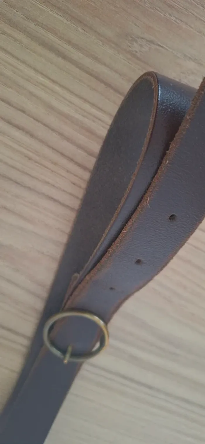 Ceinture en cuir marron chocolat – LA tendance de la saison 🌟 - photo numéro 3