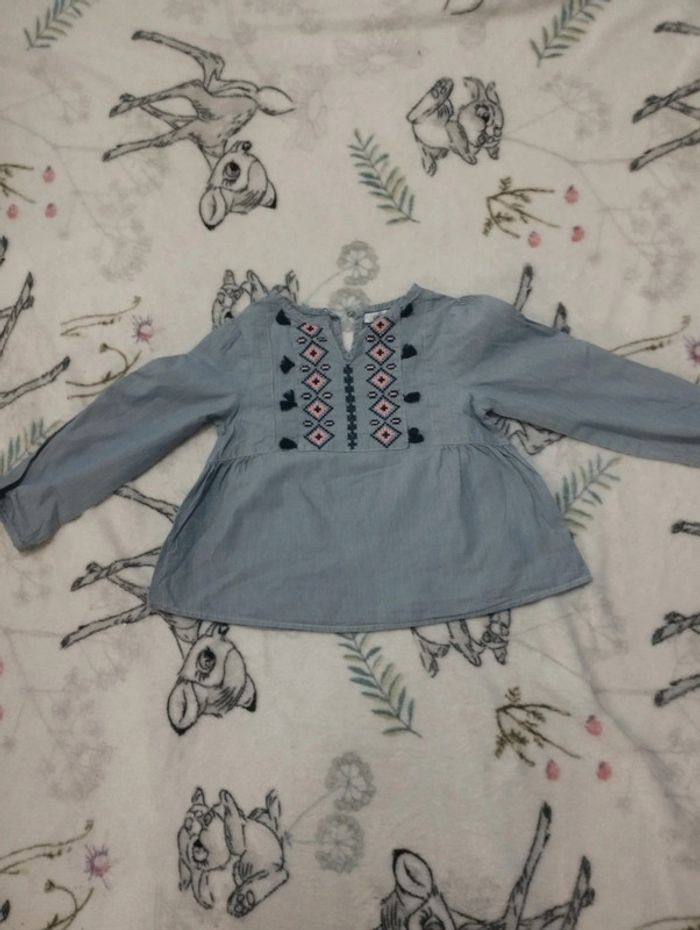 Chemisier en jean Okaïdi 36 mois