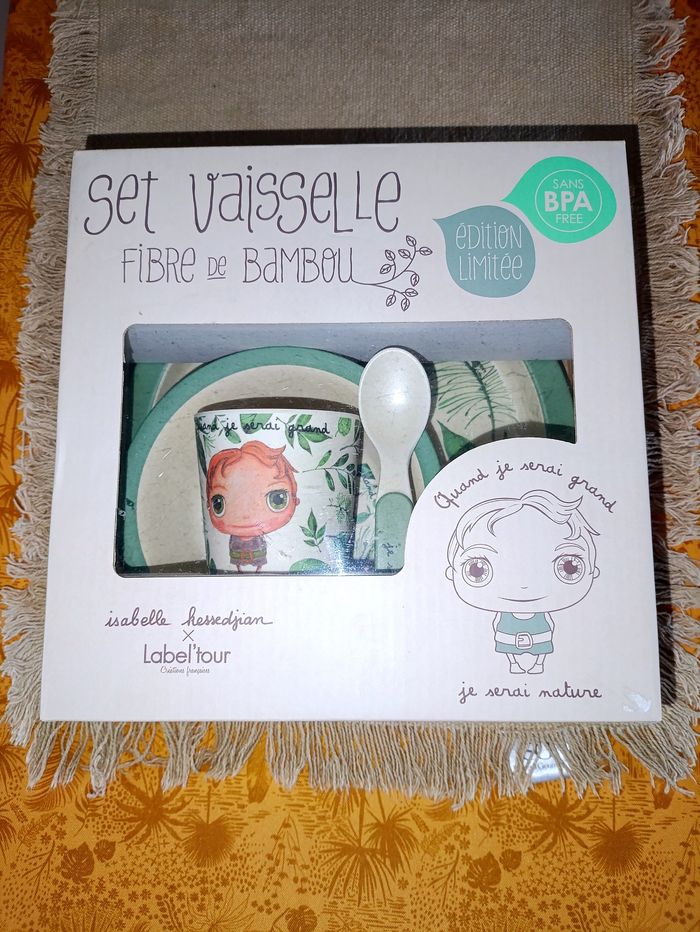 Set vaisselle en fibre de bambou