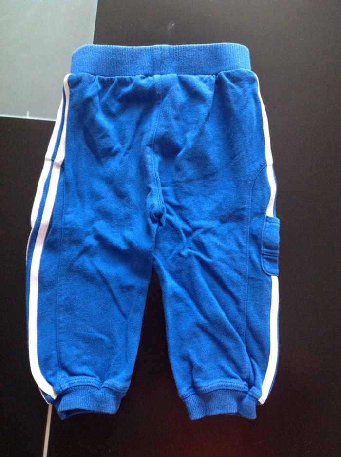Pantalon jogging Adidas bleu roi - 12 mois - photo numéro 4