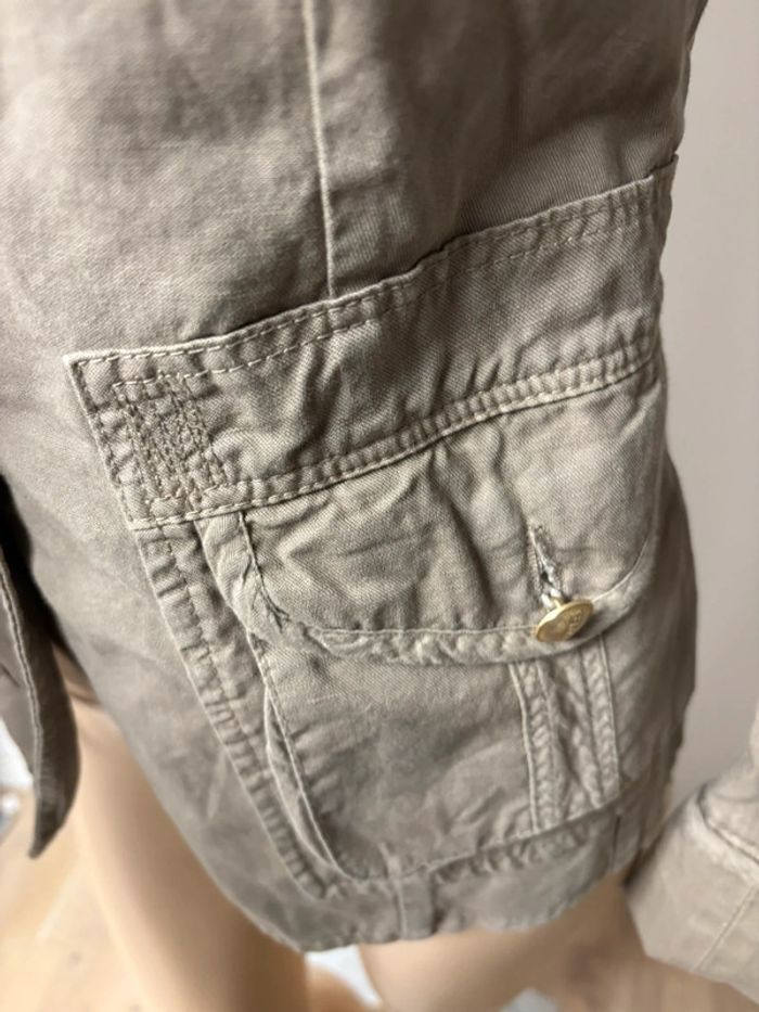 Veste en Jean Beige Pinko - Taille L - Très Bon État - photo numéro 8