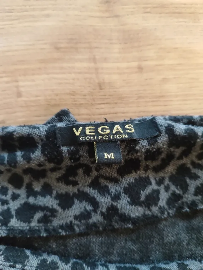 Robe Vegas noire imprimé animalier T.M - photo numéro 5
