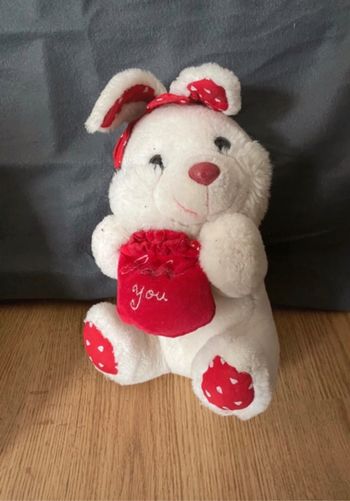 Peluche lapin vintage