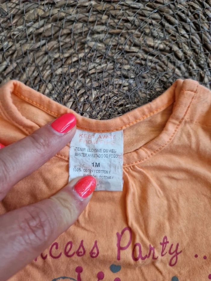 Joli tee-shirt manches longues motif souris taille 1 mois - photo numéro 3