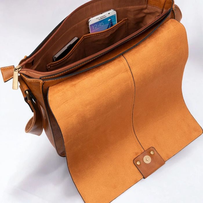 sac bandoulière,sac de travail
, malette aspect cuir - photo numéro 9