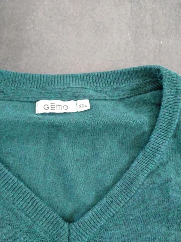 Pull homme col V taille XXL - photo numéro 2