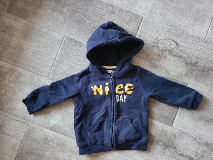Gilet inscription "Nice day" 18mois bébé gemo comme neuf