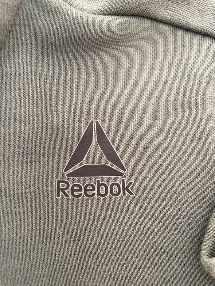 Veste à capuche Reebok manches longues kaki 12 ans - photo numéro 4