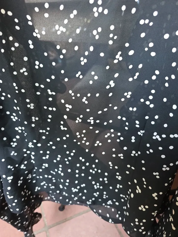 Chemise cœur croisé lacet qui passe par l'intérieur et qui se nouer au dos - photo numéro 5